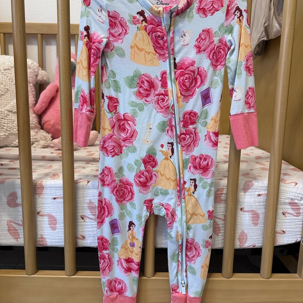 Posh Peanut Disney Belle One Piece Pajamas
